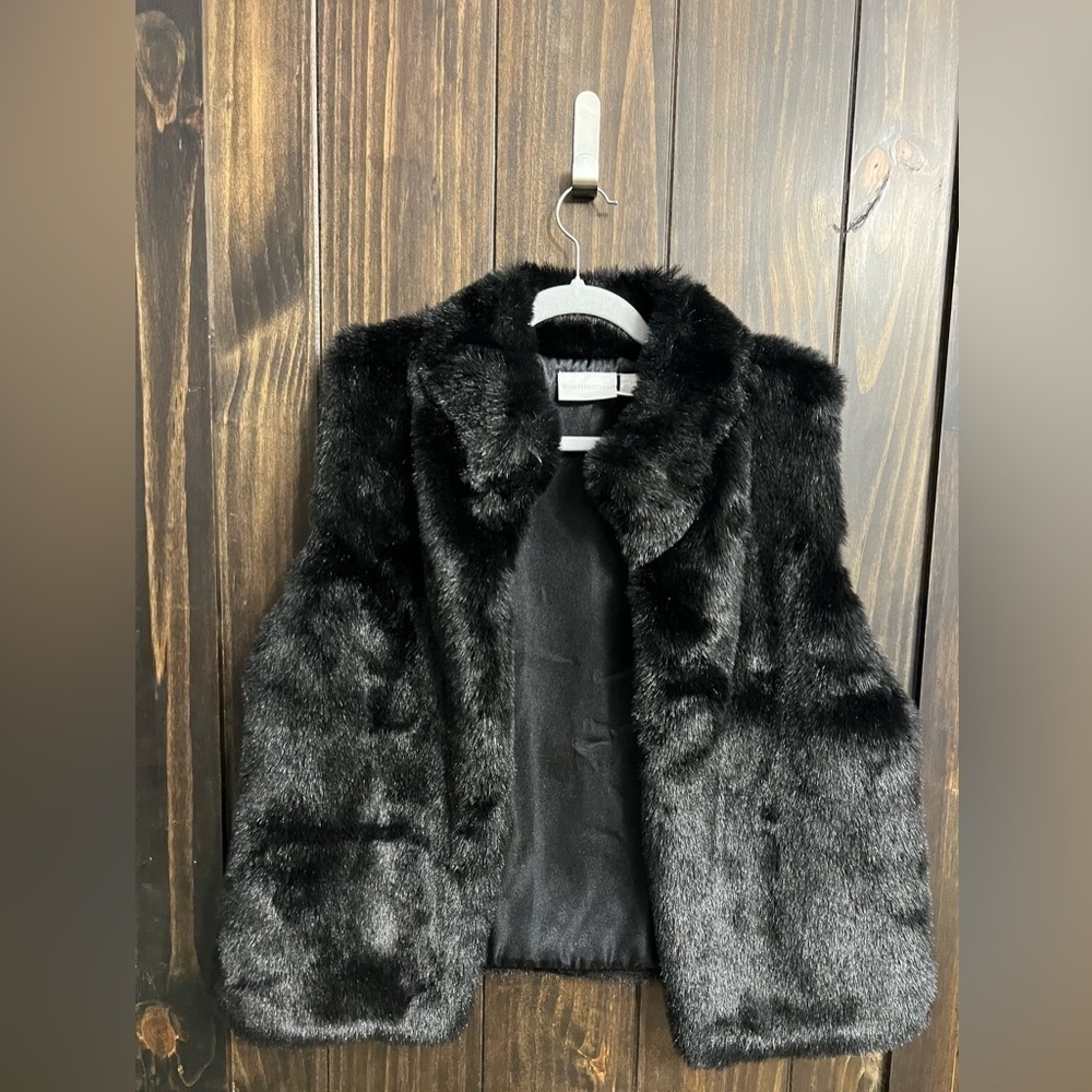 Worthington Faux Fur Mink Dark Brown Womens Vast Size L/G‎ - Picture 5 of 9